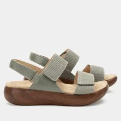Bailee Woven Sage Sandal 9 Bailee Woven Sage Sandal -Alegria Shoes Shop BAI 6132 S2