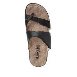 Beatrix Black Sandal -Alegria Shoes Shop BEA 601 S4