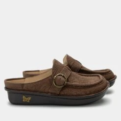 Shoes Brigid La Dee Dottie Brown Clog -Alegria Shoes Shop BRI 8117 S2 b41eda2c a412 4f64 a544 6b50e3bbca18