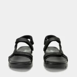 Henna They Call Me Mellow Black Sandal -Alegria Shoes Shop HEN 6142 S5