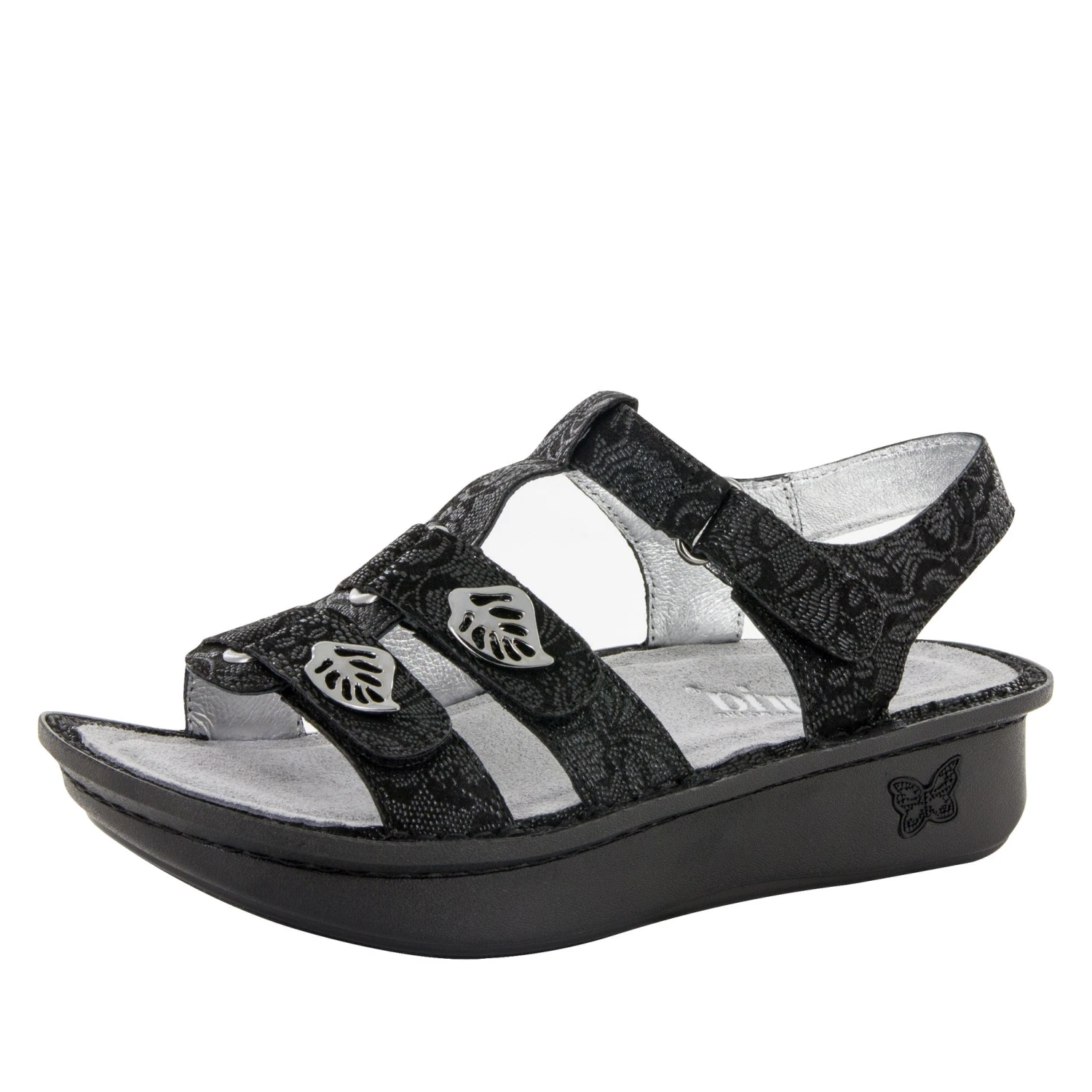 Kleo Black Leaf Sandal 1 Kleo Black Leaf Sandal