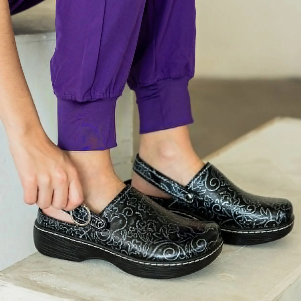 Shoes Olie Embroider Me Pewter Shoe 2 Shoes Olie Embroider Me Pewter Shoe - Image 2