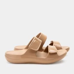 Orbyt Taupe Gloss Sandal -Alegria Shoes Shop ORB 6154 S2