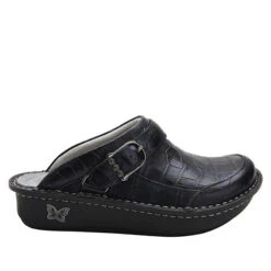 Seville Croco Noche Clog 8 Seville Croco Noche Clog -Alegria Shoes Shop SEV 7815 S2