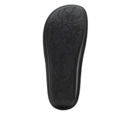 Victoriah Oiled Black Sandal -Alegria Shoes Shop VIC 7414 S5