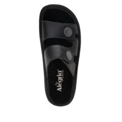 Violette Oiled Black Sandal -Alegria Shoes Shop VIO 7414 S4