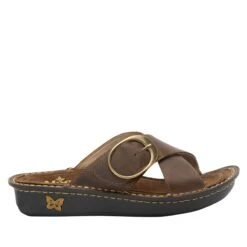 Vanya Oiled Brown Sandal 8 Vanya Oiled Brown Sandal -Alegria Shoes Shop VYA 7412 S2