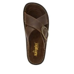 Vanya Oiled Brown Sandal 10 Vanya Oiled Brown Sandal -Alegria Shoes Shop VYA 7412 S4